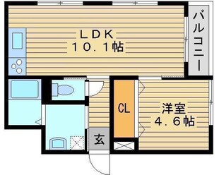 ルミエール大供の物件間取画像